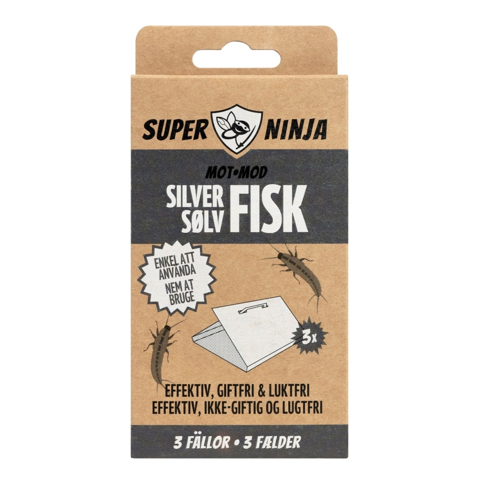 Silverfiskfälla, 3-pack - Super Ninja