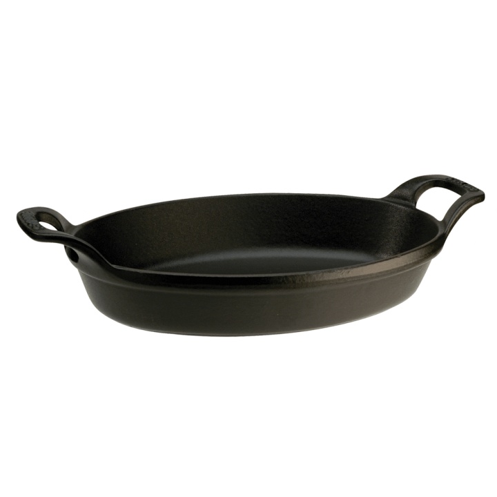 Oval ugnsform i gjutjärn - Staub - Svart - 15 cm