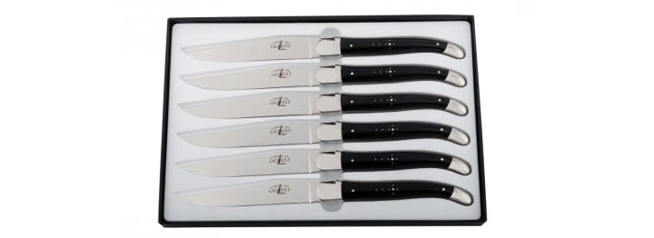 Forge de Laguiole Cattle Bone Handle Steak Knives