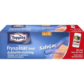 Safeloc® resealable bag for sous vide and freezer - Toppits - Shop online