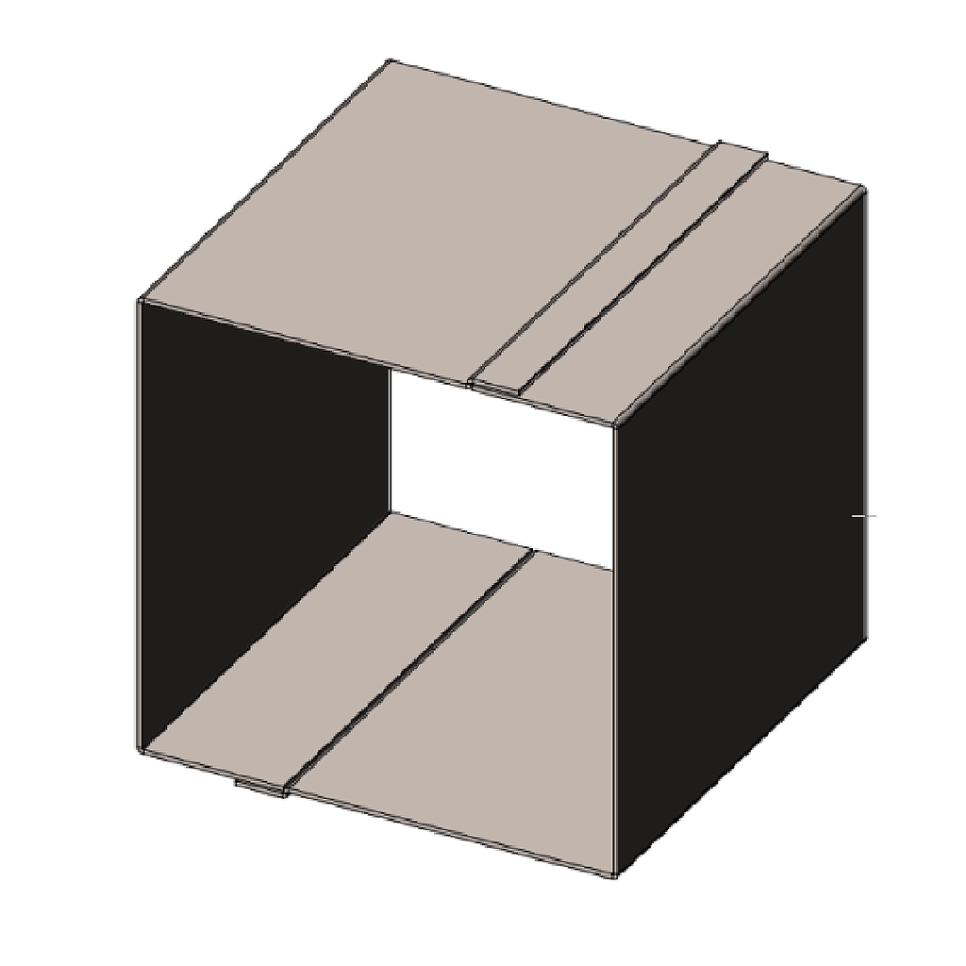 Bakform/Fyrkantig Anslagsring, 10x10x10cm