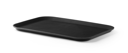 Bar tray, Rectangular 27x35 cm, black - Gzwins