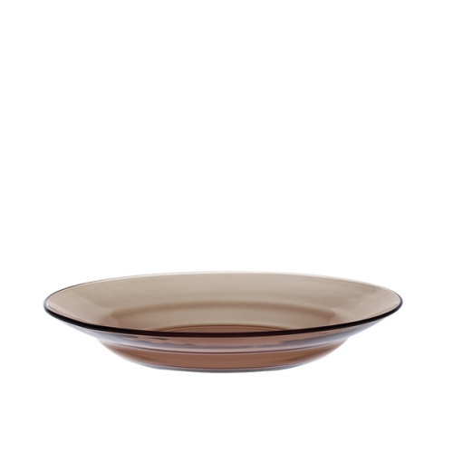 Deep Glass Plate 23 cm, Light Sepia - Duralex