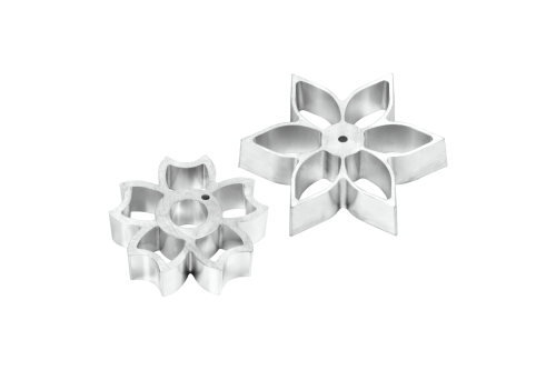 Flower Power Crust iron, two-piece set (without handle) - Plate-it