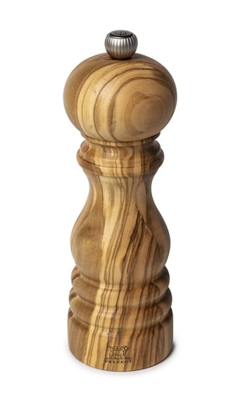 Salt mill in olive wood, 18 cm, Paris - Peugeot