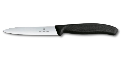 Paring knife 8 cm, black plastic - Victorinox