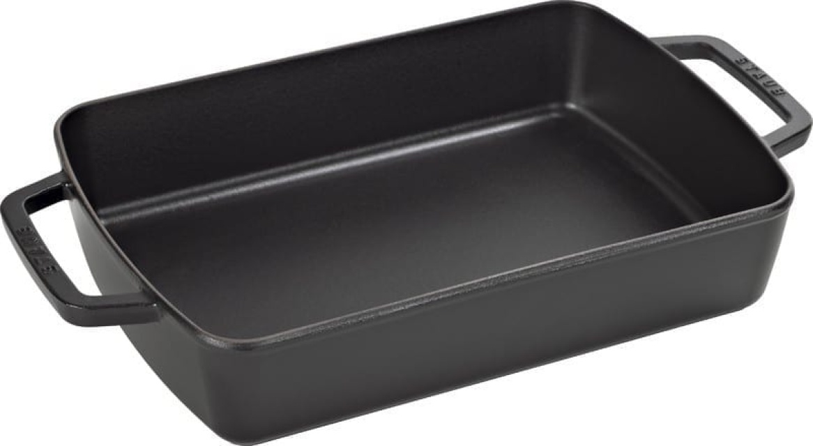 Cast iron baking dish, 30x20 cm, black - Staub