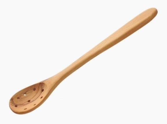 Small wooden spoon with hole, 21 cm - Scanwood