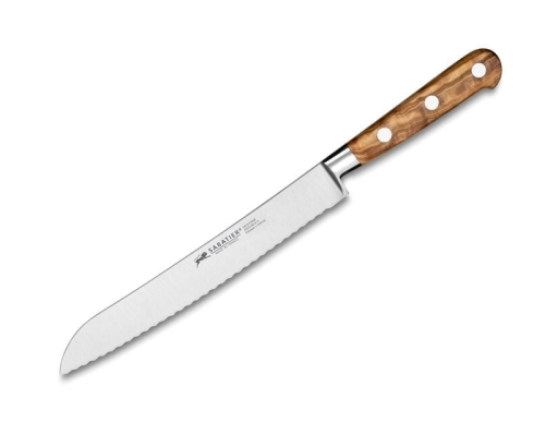 Ideal Provence Bread knife 20 cm, olive wood - Sabatier Lion