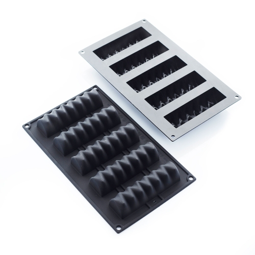 Silicone baking mould, Black, Ritmo, 30SIL509 - Martellato