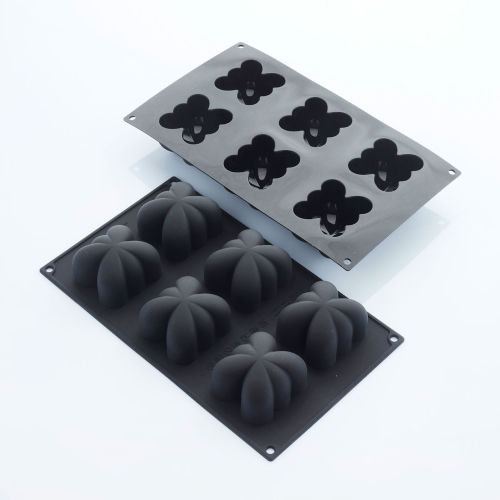 Silicone baking mould, Black, Papillon, 30SIL516 - Martellato