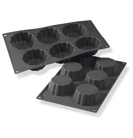 Silicone baking mould SF035, Briochette, low - Martellato