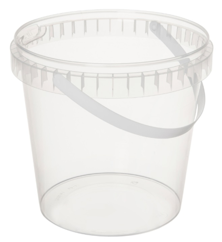 Round cup, 1000 ml including lid