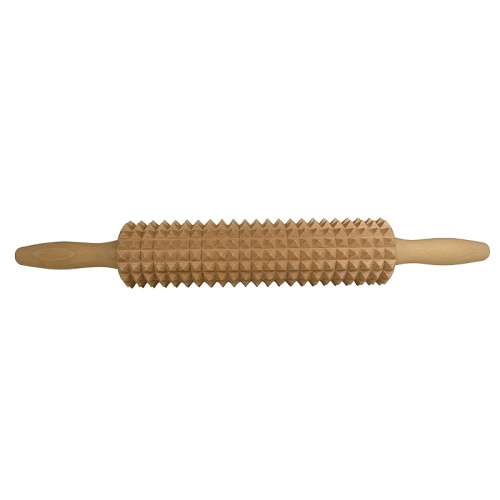 Crimped rolling pin for Swedish Crisp bread, 25 cm - Jonas of Sweden