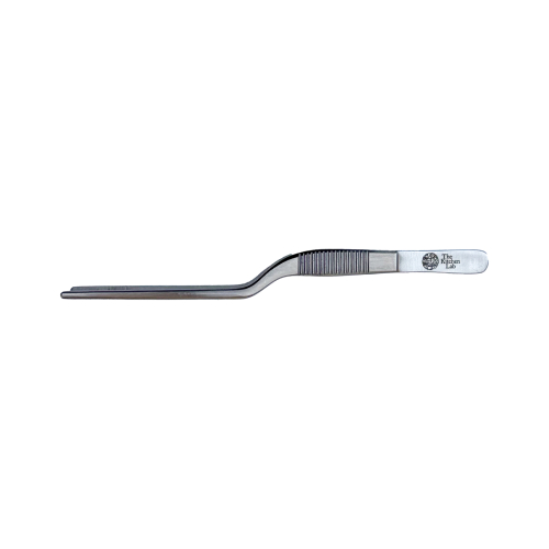 Tweezers, offset, 20cm, silver - The Kitchen Lab