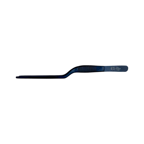 Tweezers, offset, 20cm, black - The Kitchen Lab