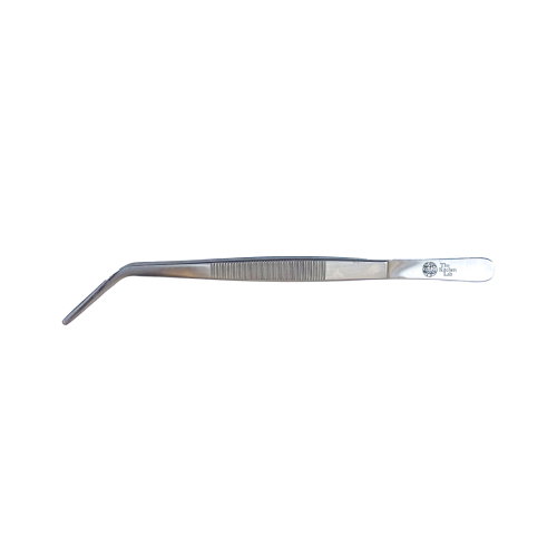 Tweezers with angle, 20cm, silver - The Kitchen Lab