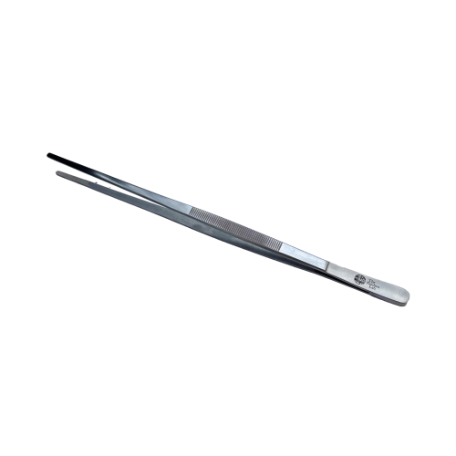 Tweezers, straight, 30cm, silver - The Kitchen Lab