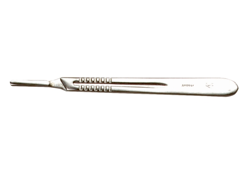 Stainless steel scalpel handle