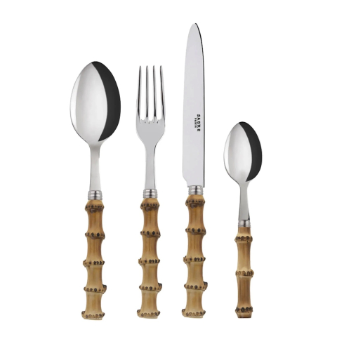 Cutlery set, 4 pieces, Panda Bambu - Sabre Paris