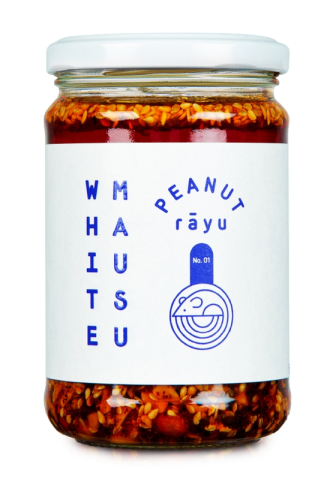 Peanut Rãyu, Crispy chili oil with peanuts & sesame, 240 g - White Mausu
