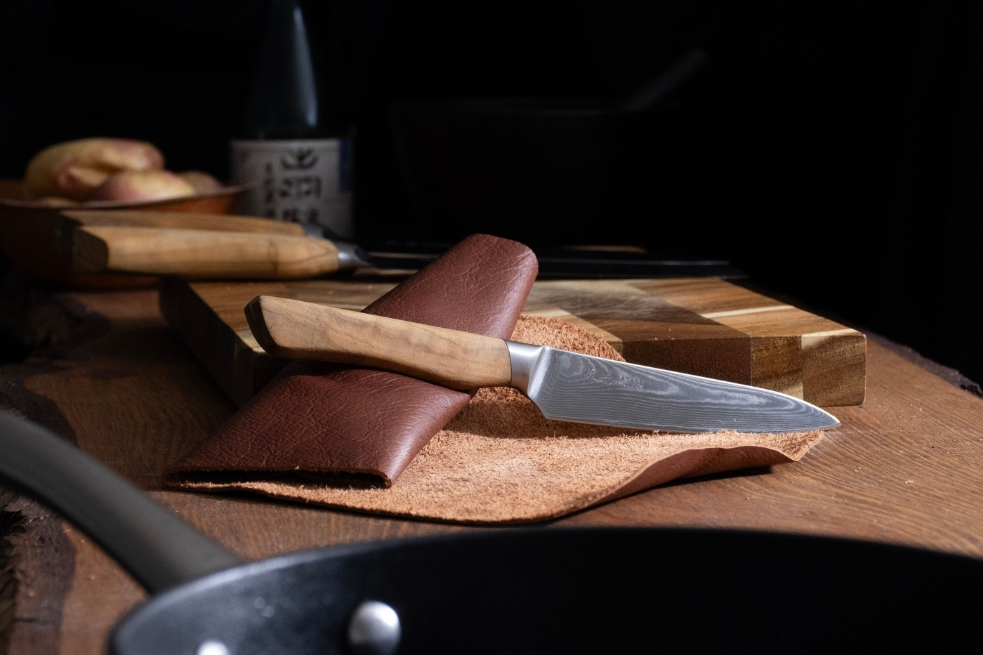 Kaizen Knife Set 3-pack Gyuto 21 cm, Santoku 18 cm & Petty 12 cm