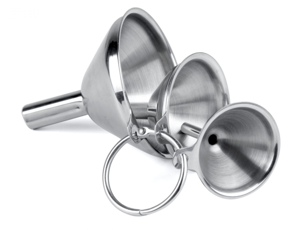 Stainless Steel Funnels, 3 Piece Set